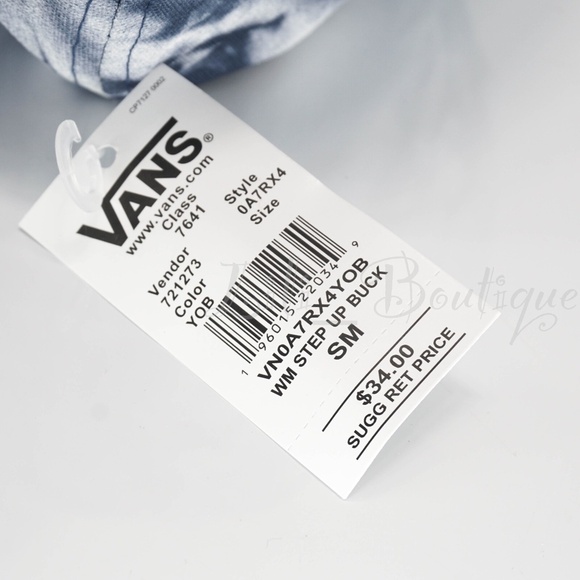 NWT Vans VN0A47RX4YOB Women's Step Up Bucket Hat Polyester Blue White Small $34 - Picture 7 of 8